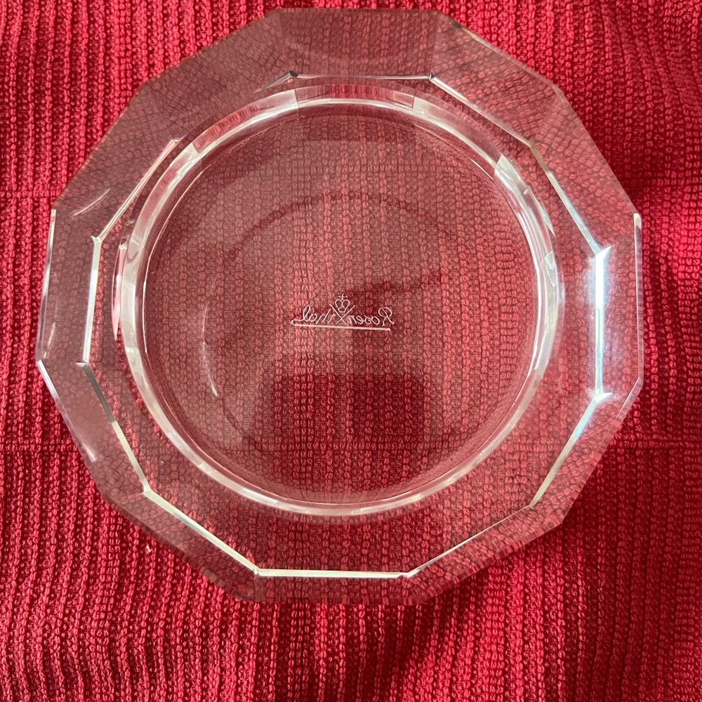 Authentic Rosenthal Crystal pillar candle holder
